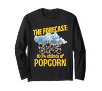 The Forecast 100% Chance of Popcorn and Thunderstorms Long Sleeve T-Shirt