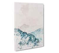 The Forest Angles Watercolour Canvas Print | Gallery Wrapped 30mm Frame Wall Art | 30x20 inches | Ready to Hang | Modern Landscape Picture | Living Room Bedroom Lounge Office