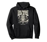 The Forest Has Eyes Owl Nature Hiking Camping Outdoor Nature Pullover Hoodie