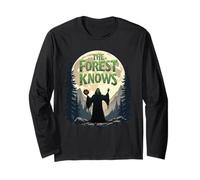 The Forest Knows Halloween Spooky Ghost for Men & Women Long Sleeve T-Shirt
