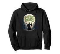 The Forest Knows Halloween Spooky Ghost for Men & Women Pullover Hoodie
