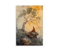 The Forest of Dharma - Trees Whose Leaves Whisper The Sutras Contemporary Wall Mural - Decorative Hanging Poster Art 08x12inch(20x30cm)