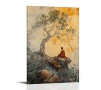The Forest of Dharma - Trees Whose Leaves Whisper The Sutras Contemporary Wall Mural - Decorative Hanging Poster Art 24x36inch(60x90cm)