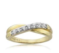 The Forever Diamond 18ct Gold 0.28ct Diamond Crossover Ring