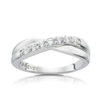 The Forever Diamond 18ct White Gold Crossover 0.28ct Diamond Ring