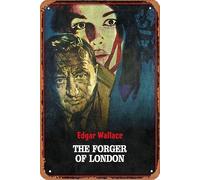 The Forger of London Film Movie Poster Retro Metal Tin Sign Wall Home Wall Art Metal Tin Sign,cave,bar,Club, Metal Tin Sign 8x12 Inches