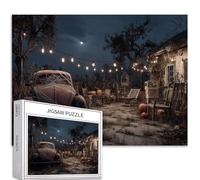 The Forgotten Backyard 1000 Piece Jigsaw Puzzles for Adults Halloween Decoration Art Jigsaw Puzzle Colorful DIY Puzzles for Home Decoration Gifts Family Puzzle Perfect for Game Nights 70×50 cm