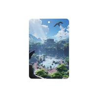 The Forgotten Kingdom 4 Pcs Car Air Freshener Cards, Hanging Disposable Card Fresheners for Vehicles, Lavender Scented