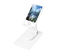 The Forgotten Kingdom Phone Stand Holder,Adjustable Desk Mount for iPhone and All Phones,360 ° Rotation, Integrated Folding, Square Base