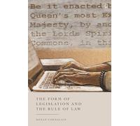 The Form of Legislation and the Rule of Law