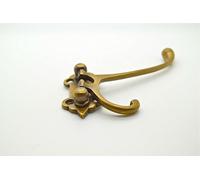 The Foundryman Art Deco Folding Brass Wall And Door Hook