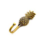 The Foundryman Pineapple Wall Hook - Tropical Decor Brass Door Hook