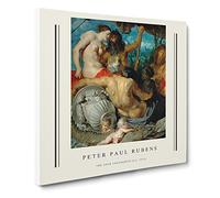 The Four Continents By Peter Paul Rubens Canvas Print | Gallery Wrapped 30mm Frame Wall Art | 14x14 inches | Ready to Hang | Classic Picture | Living Room Bedroom Lounge Office