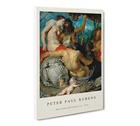 The Four Continents By Peter Paul Rubens Canvas Print | Gallery Wrapped 30mm Frame Wall Art | 30x20 inches | Ready to Hang | Classic Picture | Living Room Bedroom Lounge Office