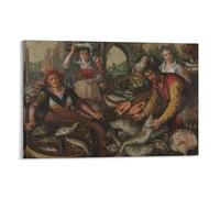 The Four Elements Water Joachim Beuckelaer Poster Painting On Canvas Wall Art Poster Scroll Picture Print Walls Decor Home Posters 24x36inch(60x90cm)