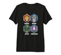 The Four Essential Stoic Virtues for Daily Meditation Practi Premium T-Shirt