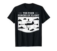 The Four Forces of Flight Value Graphic T-Shirt, Men, Black, M