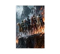 The Four Horsemen of The Apocalypse Canvas Poster Bedroom Decor Landscape Office Room Decor Gift 12x18inch(30x45cm)