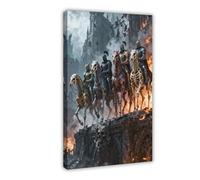 The Four Horsemen of The Apocalypse Canvas Poster Wall Art Decor Print Picture Paintings for Living Room Bedroom Decoration 24x36inch(60x90cm)
