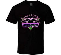 The Four Horsemen WCW Retro Wrestling Black T-Shirt Printed Tee Graphic Top for Men Shirt L