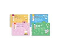 The Four Piece Set Of Enlightenment Education Magic Groove Writing Practice Book Is Reusable And Suitable For Home Classrooms(A set of four books)