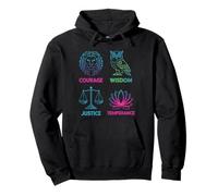 The Four Pillars Of Stoicism Meditation And Mindfulness Pullover Hoodie