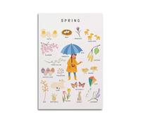 The Four Seasons Educational (4) Cover Poster Art Canvas Gift for Friends Or for Your Own Use Bedroom Living Room Decoration AestheticUnframe-style 16x24inch(40x60cm)