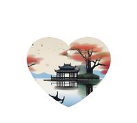 The Four Seasons Of Pattern Car Air Fresheners 4 Pcs Heart Shape Hanging Aromatherapy Tablets Scented Fresheners For Bedroom Bathroom