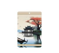 The Four Seasons Of Pattern Car Air Fresheners 4 Pcs Rectangle Hanging Aromatherapy Tablets Scented Fresheners For Bedroom Bathroom