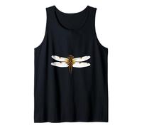 The Four Spot Skimmer Dragonfly Vector Design Tank Top