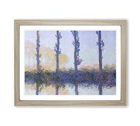 The Four Trees By Claude Monet Classic Painting Framed Print | A3 Oak Framed Wall Art | Ready to Hang | Classic Floral Picture | Living Room Bedroom Lounge Office