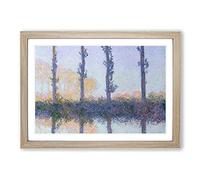 The Four Trees by Claude Monet Framed Print | A2 Oak Framed Wall Art | Ready to Hang | Modern Floral Picture | Living Room Bedroom Lounge Office