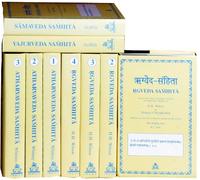 The Four Vedas: Rgveda, Samaveda, Yajurveda, Atharvaveda (Set of 9 Volumes) - Sanskrit Text with English Translation