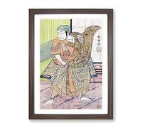 The Fourth Ichikawa Danjuro By Katsukawa Shunsho Asian Japanese Framed Print | A3 Walnut Framed Wall Art | Ready to Hang | Asian Nature Picture | Living Room Bedroom Lounge Office