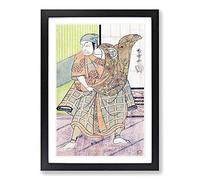 The Fourth Ichikawa Danjuro by Katsukawa Shunsho Framed Print | A2 Black Framed Wall Art | Ready to Hang | Modern Nature Picture | Living Room Bedroom Lounge Office