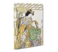 The Fourth Iwai Hanshiro By Katsukawa Shunsho Canvas Print | Gallery Wrapped 30mm Frame Wall Art | 30x20 inches | Ready to Hang | Asian Picture | Living Room Bedroom Lounge Office