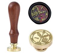 The Fourth Pentacle of Jupiter Wax Seal Stamp, A 0.98 Inch (25mm) Removable Sealed Stamp for Making Wealth Charms Stamp, Handmade DIY, Ornaments and Decorations