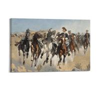 The Fourth Troopers Moving The Led Horses by Frederic Remīngtōn Painting Art Poster Picture Print Wall Art Canvas Decor Homes Decorative 20x30inch(50x75cm)