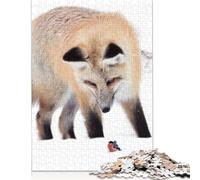 The Fox And The Bullfinch 500 Pieces Puzzles for Adults & Teenager Teenager Man Woman Gift 500pcs (52x38cm)