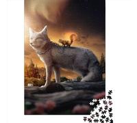 The Fox And The Squirrel 1000 Piece Jigsaw Puzzle for Adults-Puzzles Teenagers Paper Puzzles- Relax Puzzles Games-Brain Teaser Puzzle 1000pcs (38x26cm)