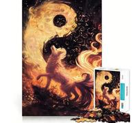 The Fox And The Yin Yang 1000 Piece Jigsaws for Teenagers Puzzle Strong Logic Toy Relaxed Mind Clear Edge Bday Surprise (38x52cm)