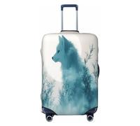 The Fox in The Mist Luggage Cover Suitcase Protector Anti-Scratch Luggage Cover Fits 18-32Inch Luggage