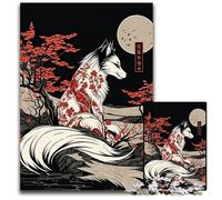 The Fox Japanese Jigsaws 1000 Pieces for Adults Challenging Puzzles for Holidays Birthdays And Family Game Nights 1000 PCS(38x26cm)