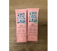 The Fox Tan Fake Tropical Self-Tan Creme Cream DARK 2 x 200ml FREEPOST