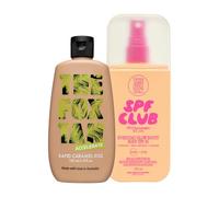 The Fox Tan Rapid Caramel Kiss & Glow Boost Body SPF Tanning Bundle, Glow Boost Body SPF 30(150mL) + Caramel Kiss(120mL), Vegan & Cruelty-Free (2 Pieces)