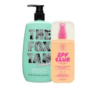 The Fox Tan Rapid Elixir 300ml & Glow Boost Body SPF Tanning Bundle, Includes Glow Boost Body SPF 30(150mL) +Rapid Elixir(300mL), Vegan & Cruelty-Free (2 Pieces)