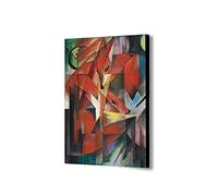 The Foxes by Franz Marc - Canvas Wall Art Framed Print - Various Sizes (A0 47x33 inches)