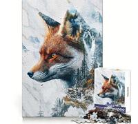 The Fox's Mystic Domain Jigsaw Puzzles for Teenagers 1000 Pieces Raise Memory Slow Enjoy Clean Edge (38x52cm)