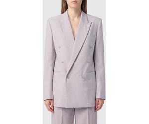 THE FRANKIE SHOP Cropped Double-Breasted Wool-Blend Blazer with Peak Lapels - Size: XS - female