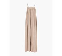 The Frankie Shop Womens Beige Maude Gathered Woven Jumpsuit Xs/s